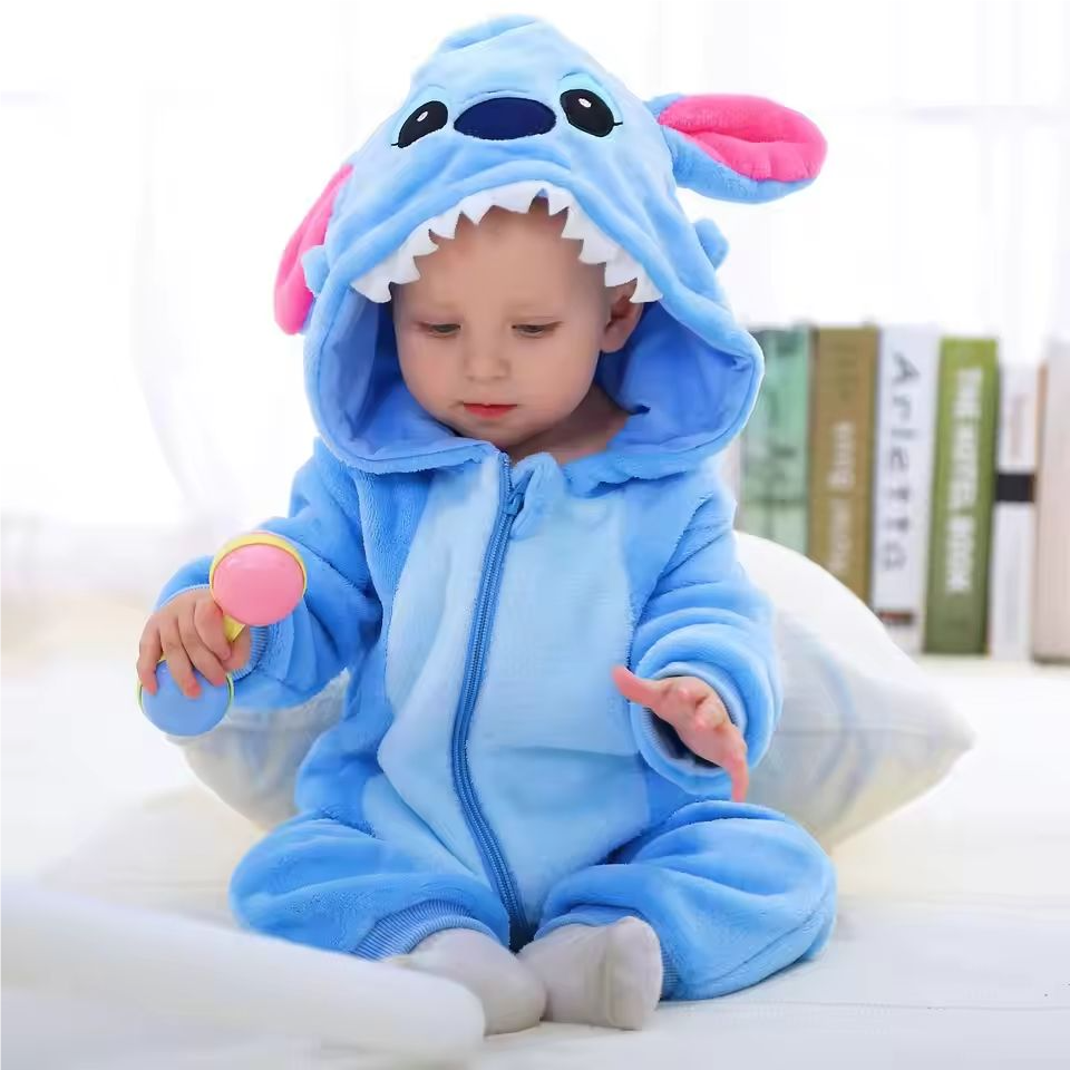 Baby Clothing Factory Shop - Baby Rompers Kids Cosplay Winter Flannel