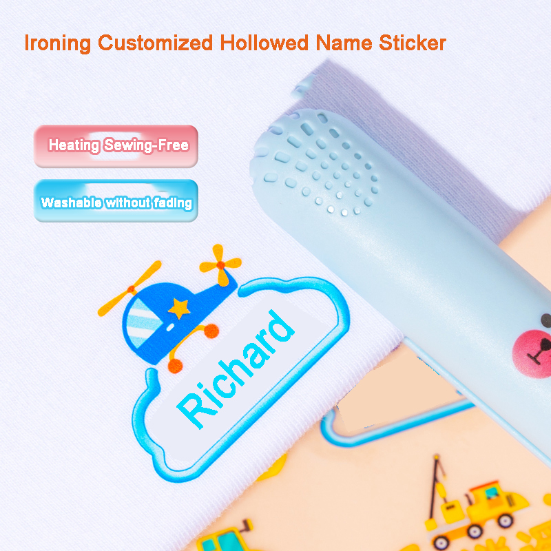 Baby Clothing Tags - Ironing Customized Name Sticker For Kids