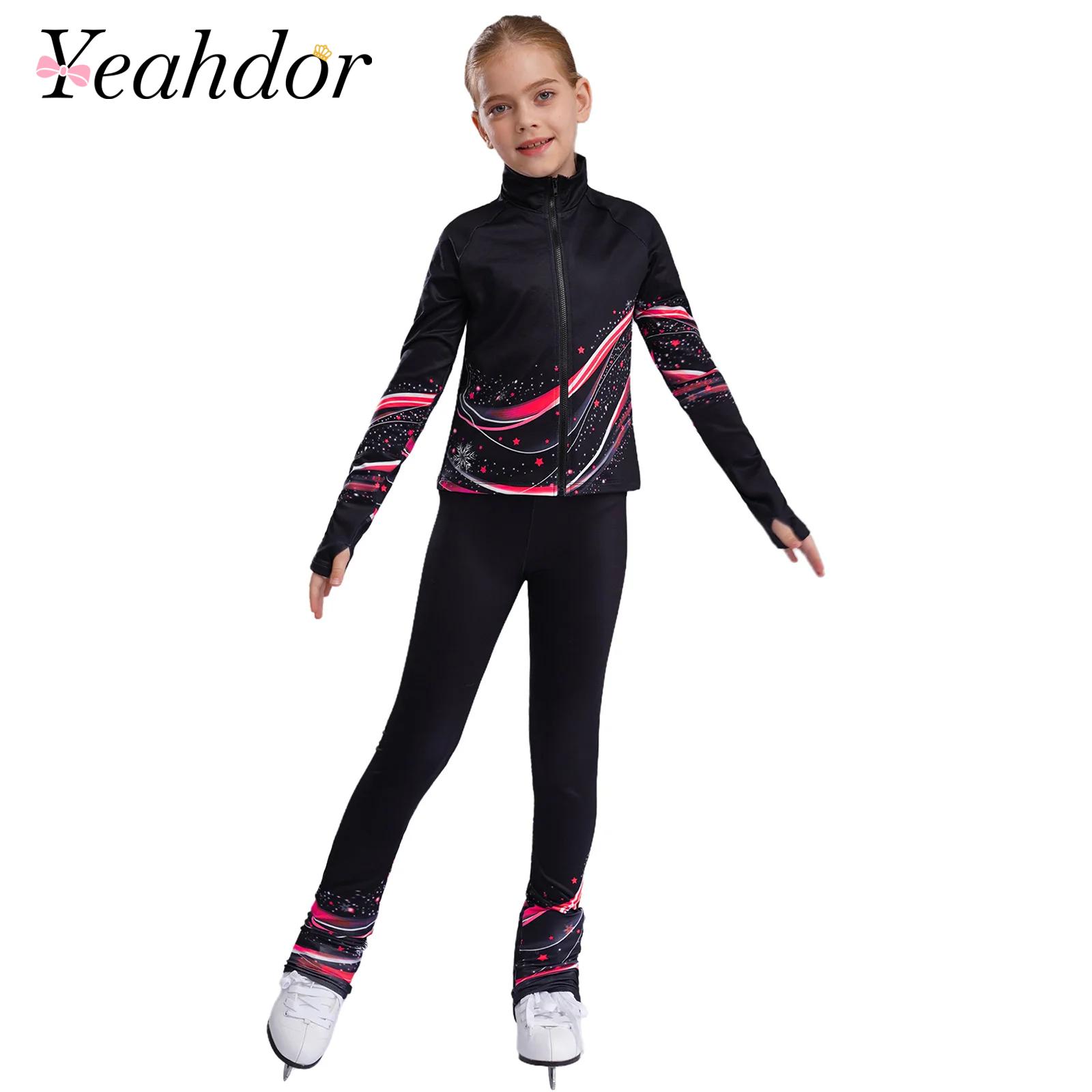 Kids Girls Fleece Sports Gymna - Toddler Legging Set ulasan dan harga