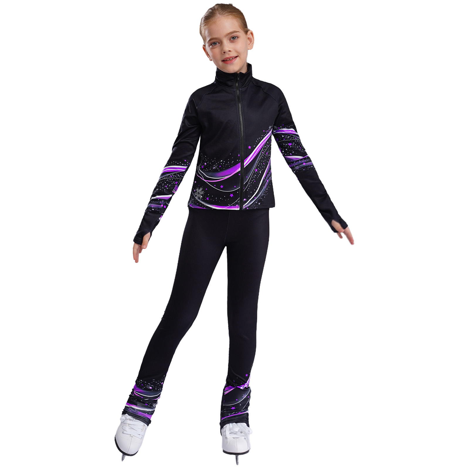 Kids Girls Fleece Sports Gymna - Toddler Legging Set ulasan dan harga