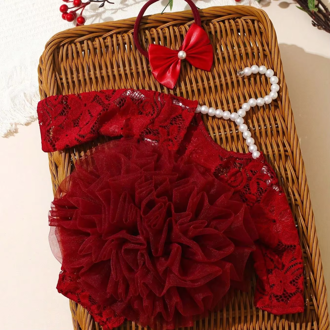 Ylsteed Newborn Lace Flower He - Baby Clothing Gift Set ulasan dan harga