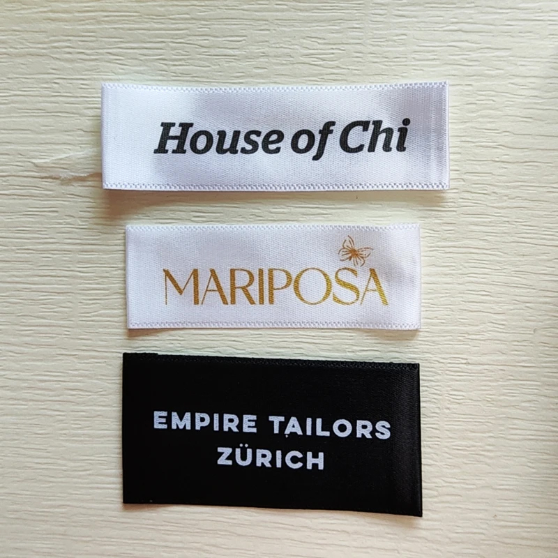 Sewing Custom Logo Polyester P - Baby Clothing Tags ulasan dan harga