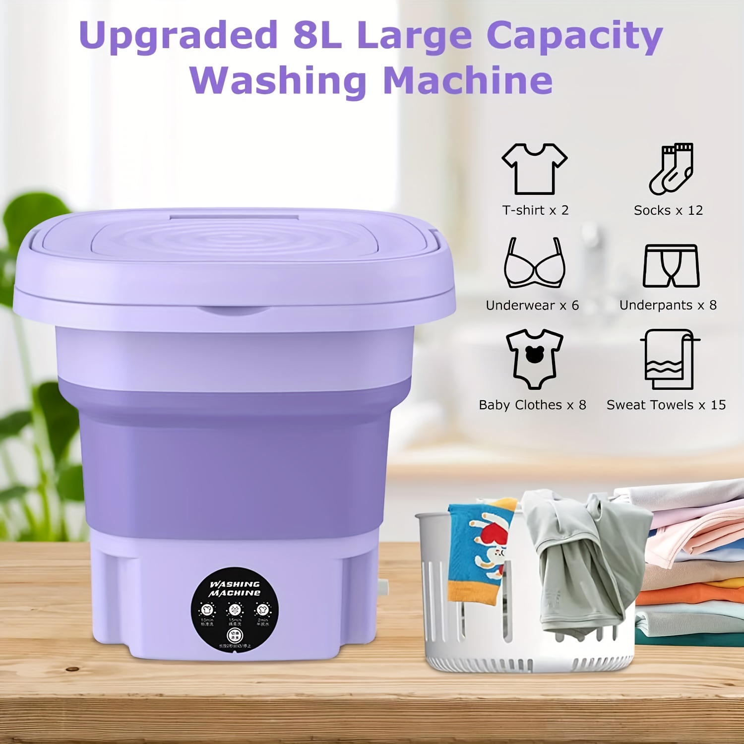 Portable Washing Machine with  - Baby Clothing Washing Machine ulasan dan harga