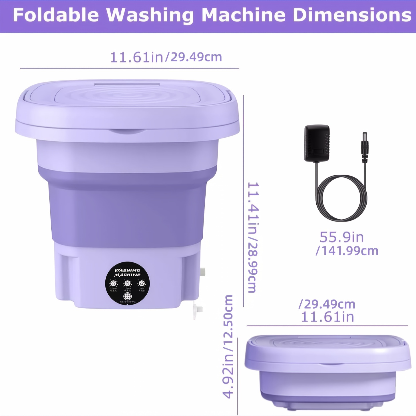 Portable Washing Machine with  - Baby Clothing Washing Machine ulasan dan harga