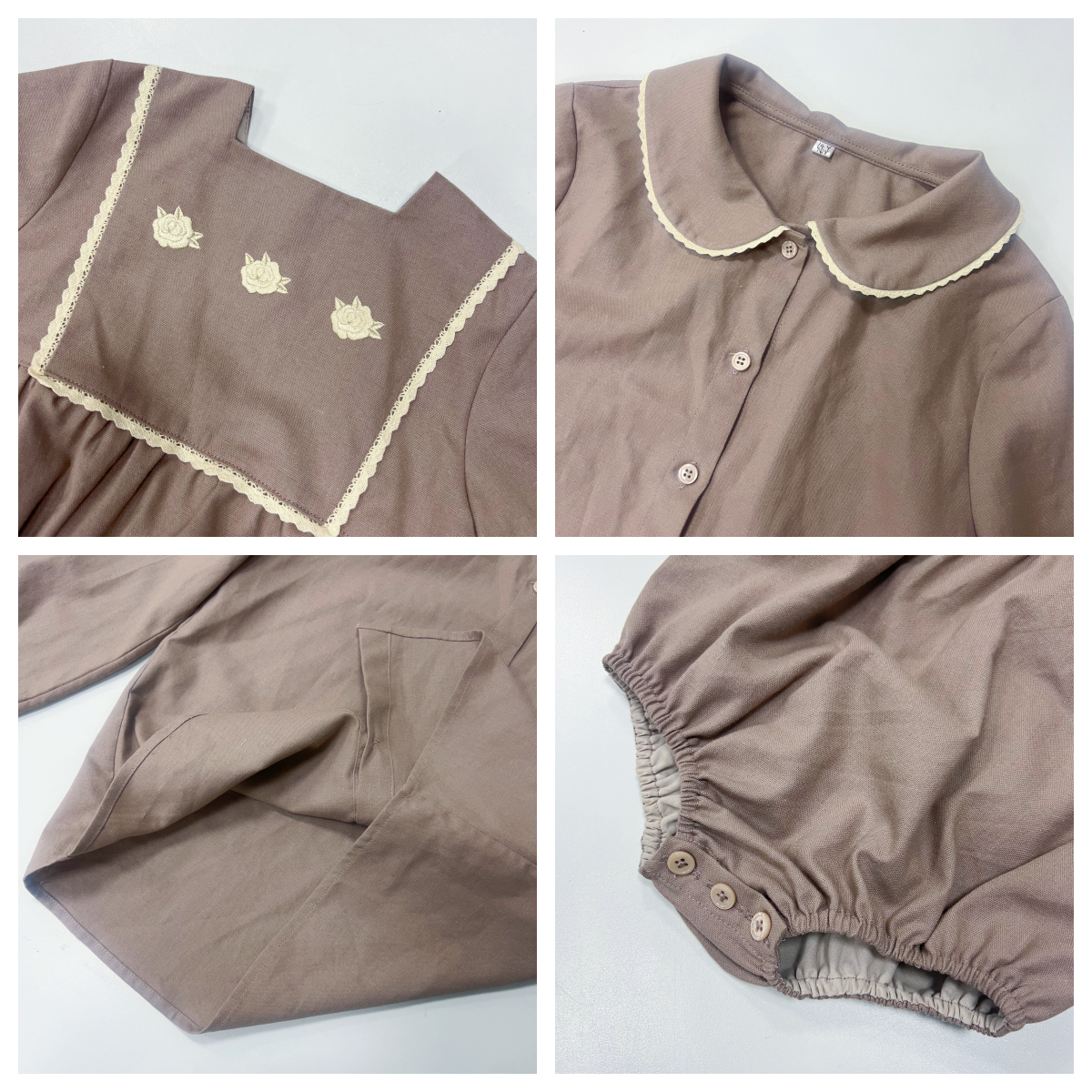 Kids Cotton Linen Clothes Embr - Baby Clothing Quality ulasan dan harga