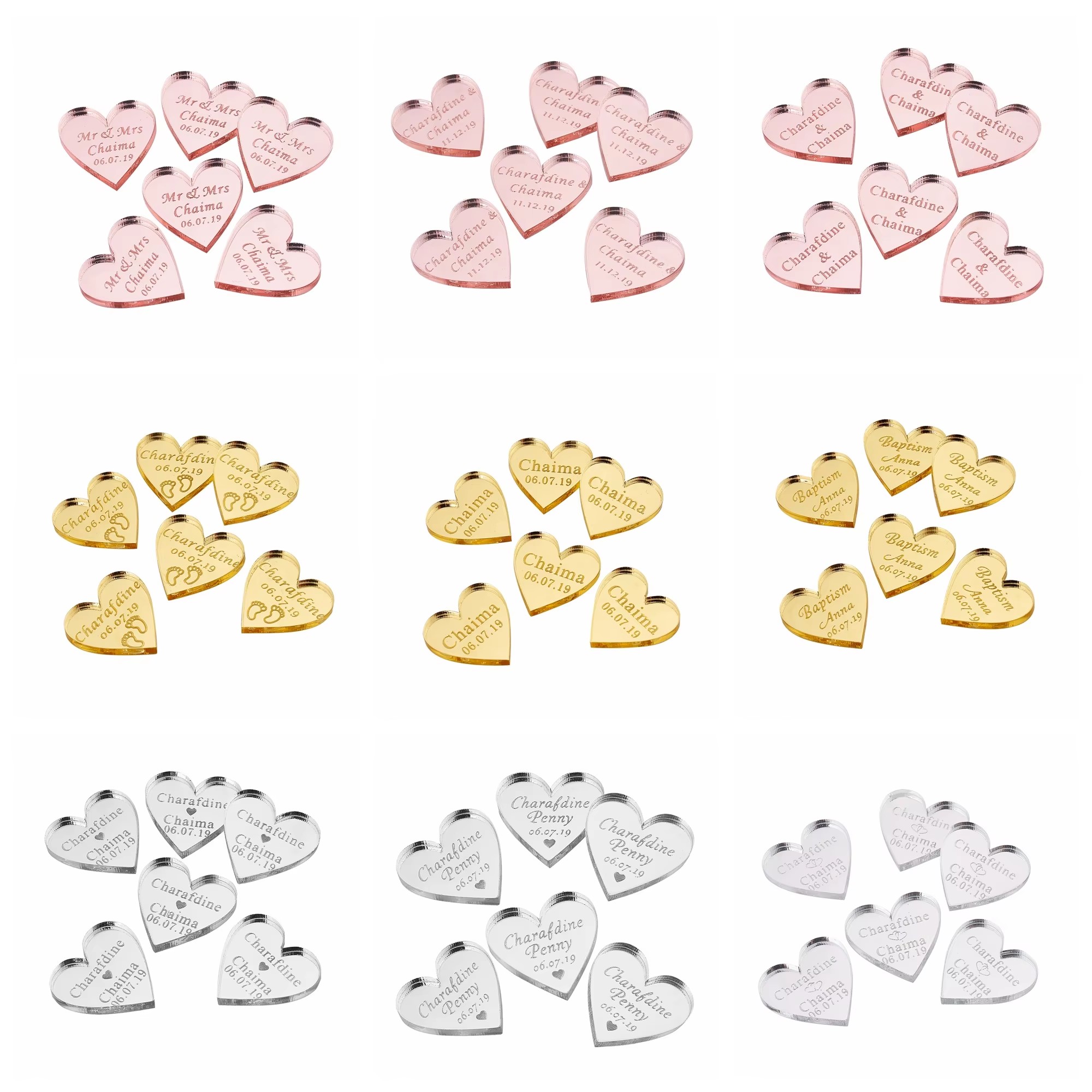 20/50/100Pcs Personalized Acry - Baby Clothing Tags ulasan dan harga