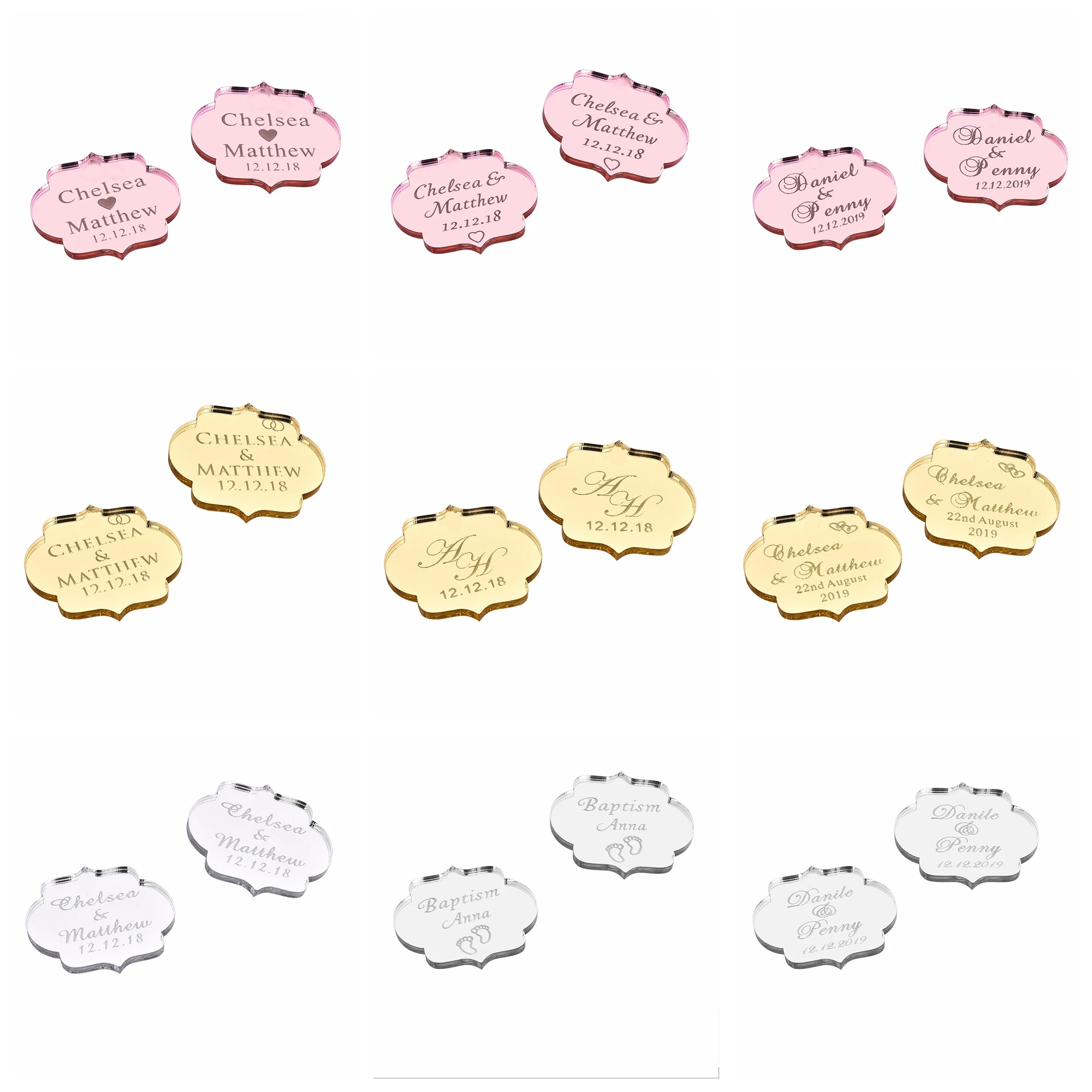20/50/100Pcs Custom Wedding Pa - Baby Clothing Tags ulasan dan harga