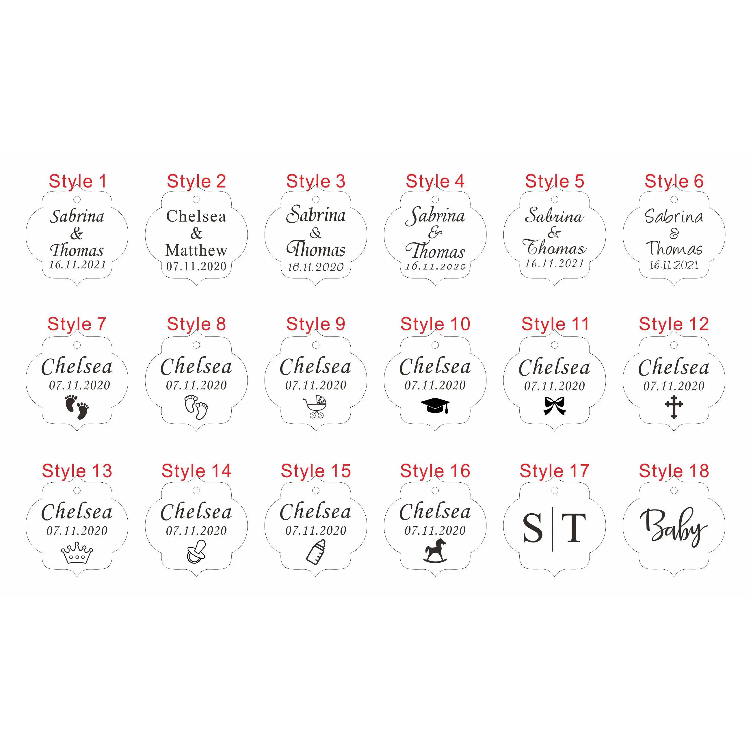 20/50/100Pcs Custom Wedding Pa - Baby Clothing Tags ulasan dan harga