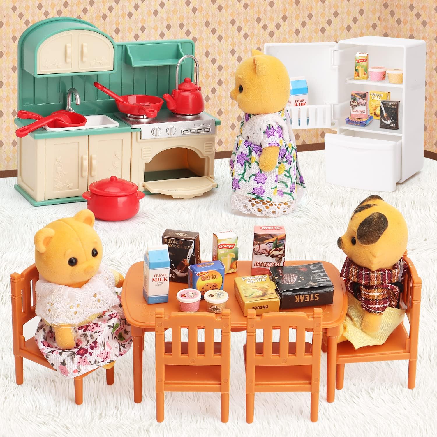 Dollhouse Furniture Set Doll h - Baby Clothing Washing Machine ulasan dan harga
