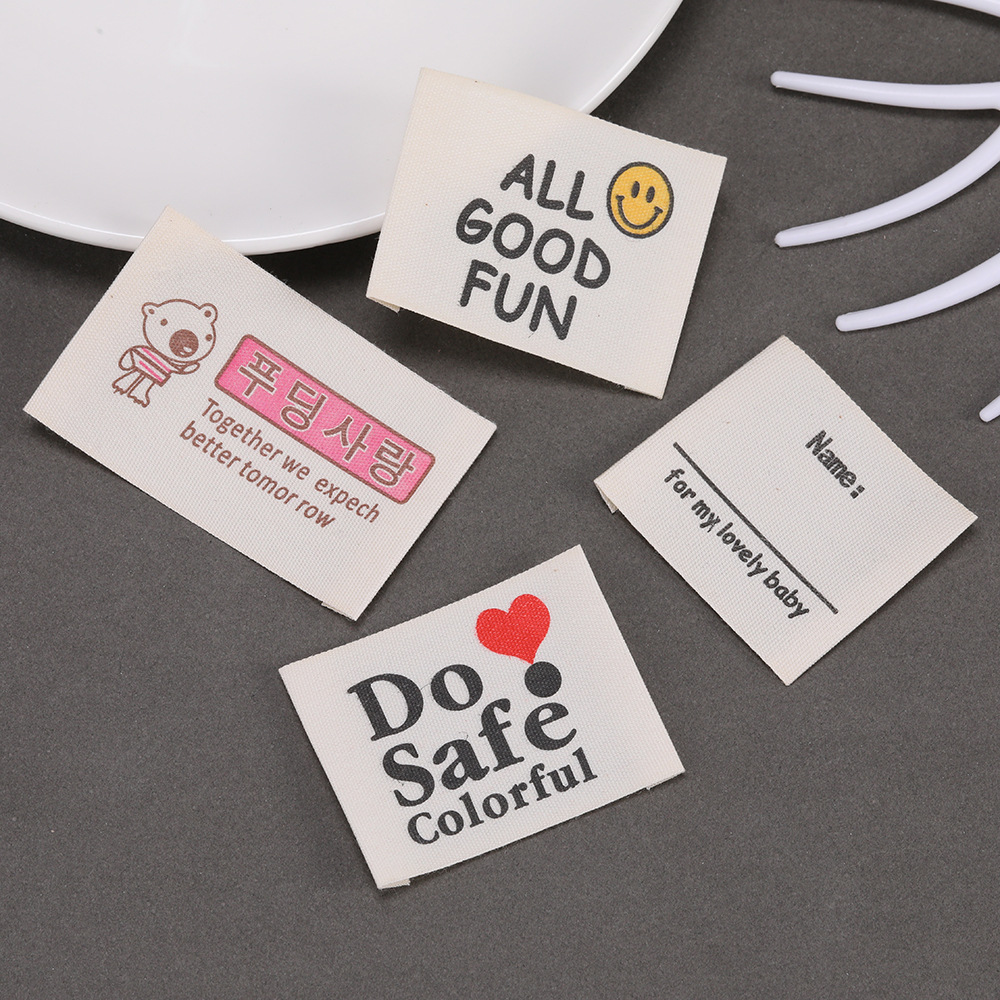 Custom Printed Private Logo La - Baby Clothing Tags ulasan dan harga