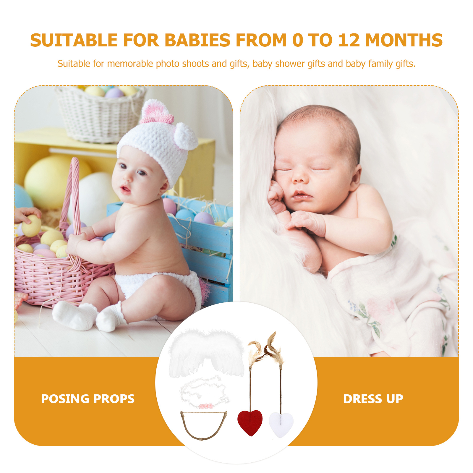Baby Wing Headband Kit Infant  - Baby Clothing Gift Set ulasan dan harga