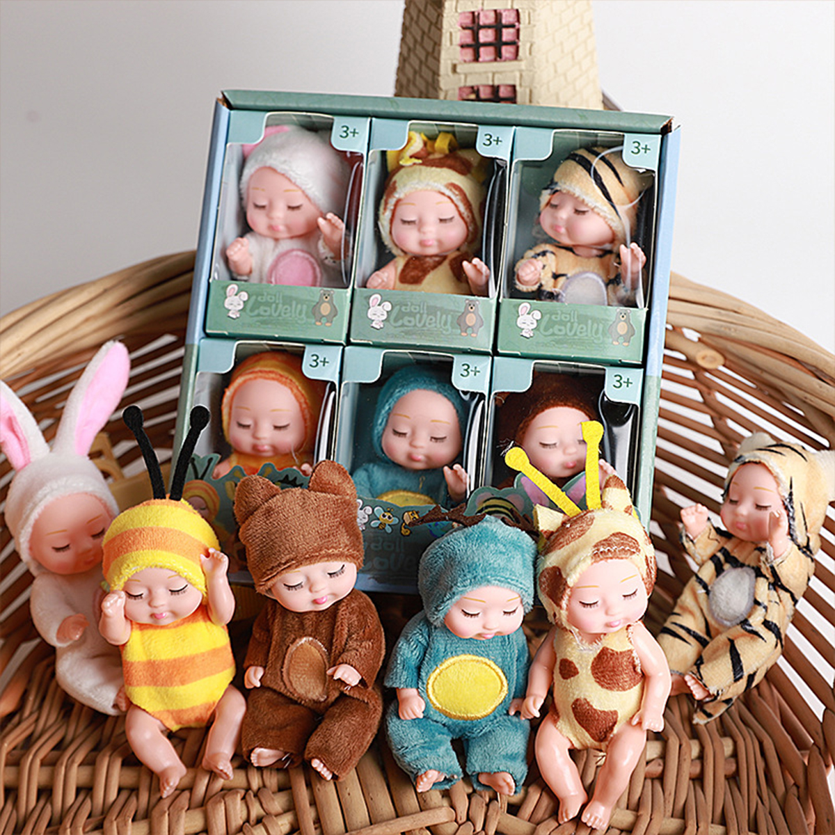 1/6PCS Mini Newborn Doll Rebir - Baby Clothing Gift Set ulasan dan harga