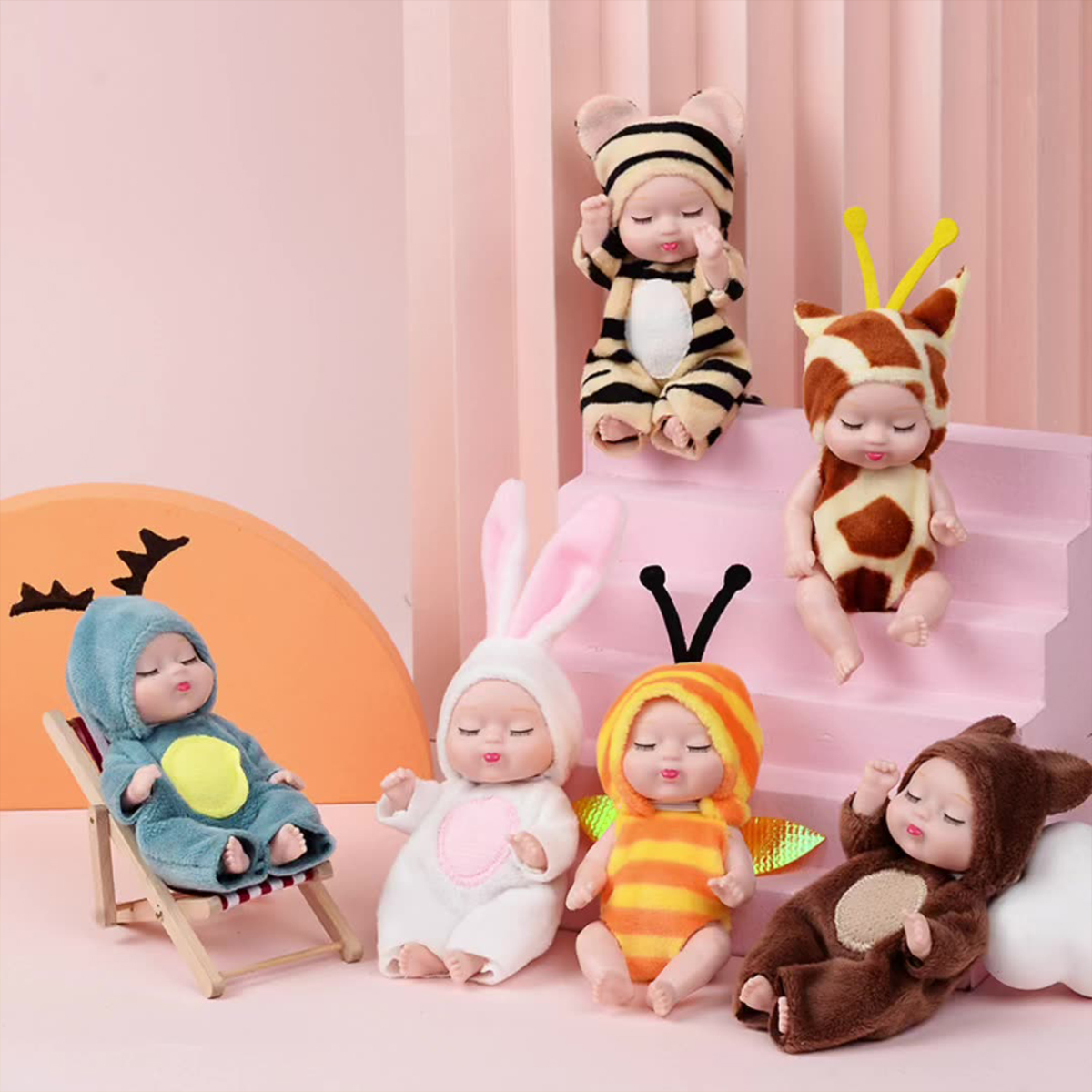 1/6PCS Mini Newborn Doll Rebir - Baby Clothing Gift Set ulasan dan harga