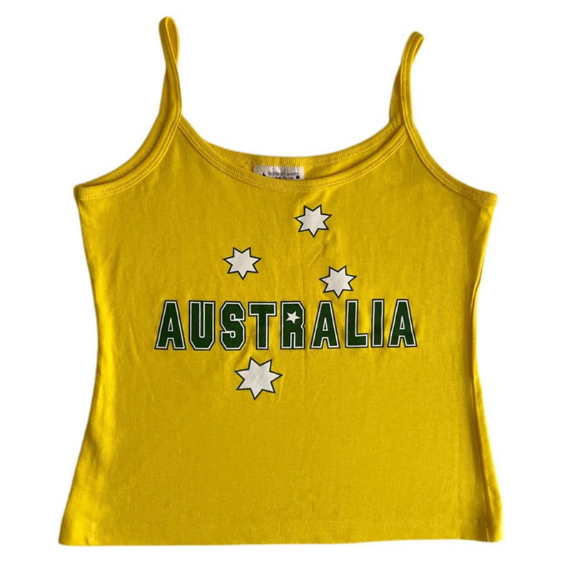 Yellow Printed Y2k Clothes Vin - Baby Yellow Clothing Women ulasan dan harga