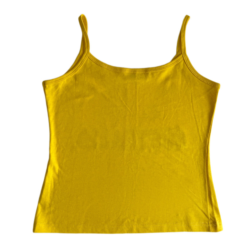 Yellow Printed Y2k Clothes Vin - Baby Yellow Clothing Women ulasan dan harga