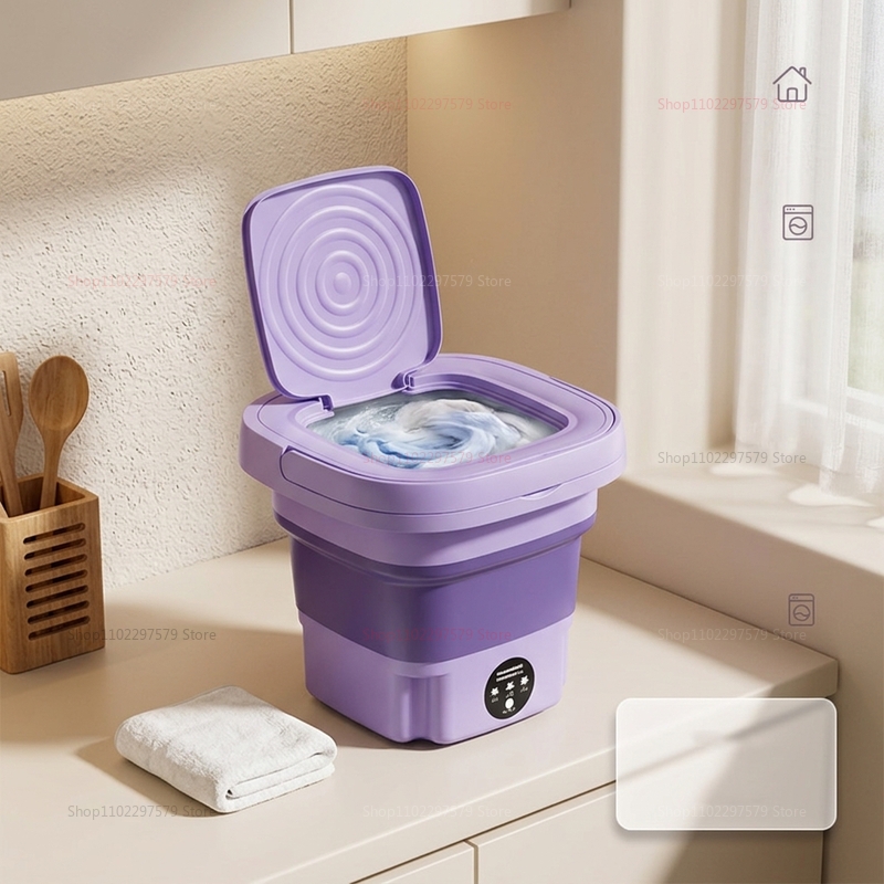 8L Portable Foldable Mini Wash - Baby Clothing Washing Machine ulasan dan harga