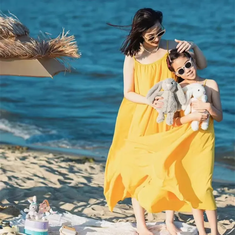 Mother and Daughter Matching B - Baby Yellow Clothing Women ulasan dan harga