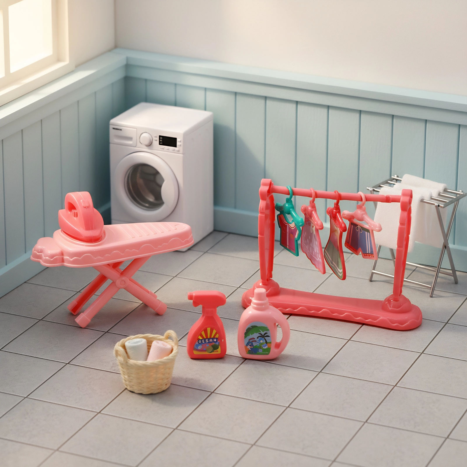 New Home Toy Mini Drying Rack  - Baby Clothing Washing Machine ulasan dan harga