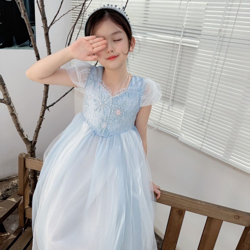 Embroidered Elsa Girls Dress f - Baby Clothing Gifts ulasan dan harga