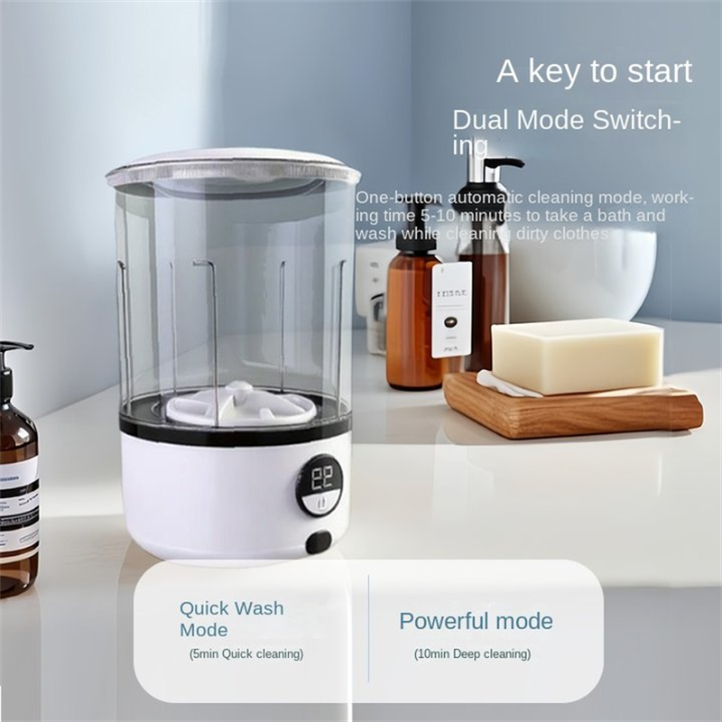 A White 2L Mini Washing Machin - Baby Clothing Washing Machine ulasan dan harga